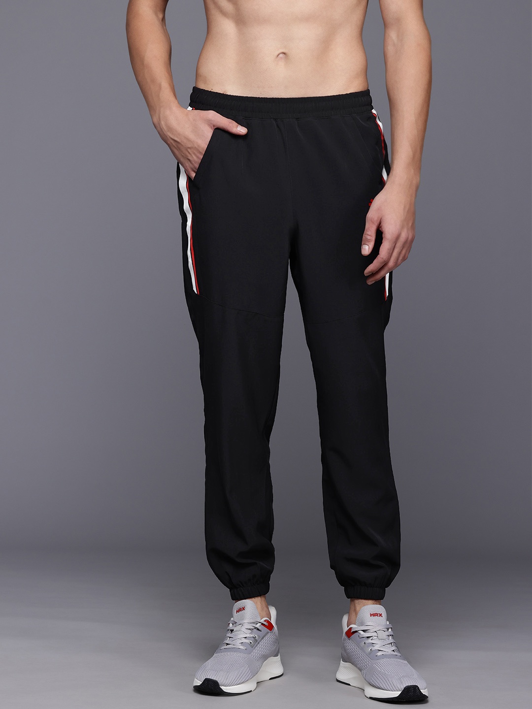 

HRX by Hrithik Roshan Rapid Dry Running Joggers, Black
