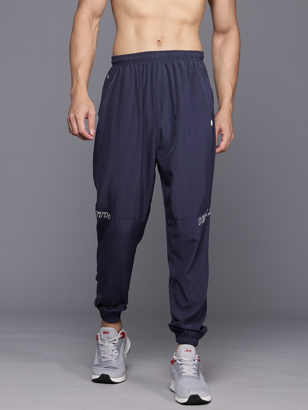 

HRX by Hrithik Roshan Men Rapid-Dry Training Joggers, Navy blue