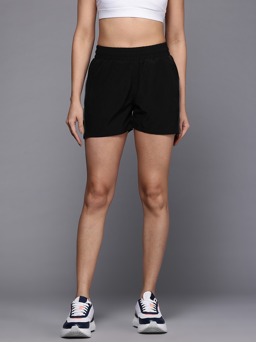 

HRX by Hrithik Roshan Women Rapid-Dry Running Shorts, Black