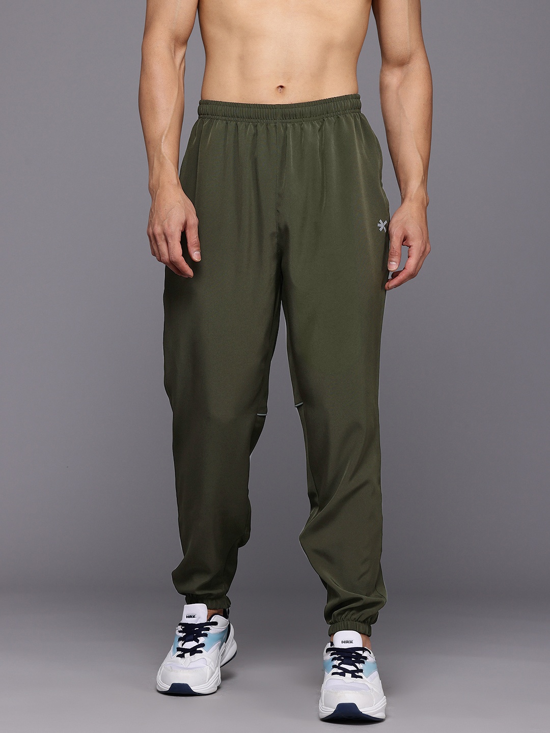 

HRX by Hrithik Roshan Men Rapid-Dry Running Joggers, Olive