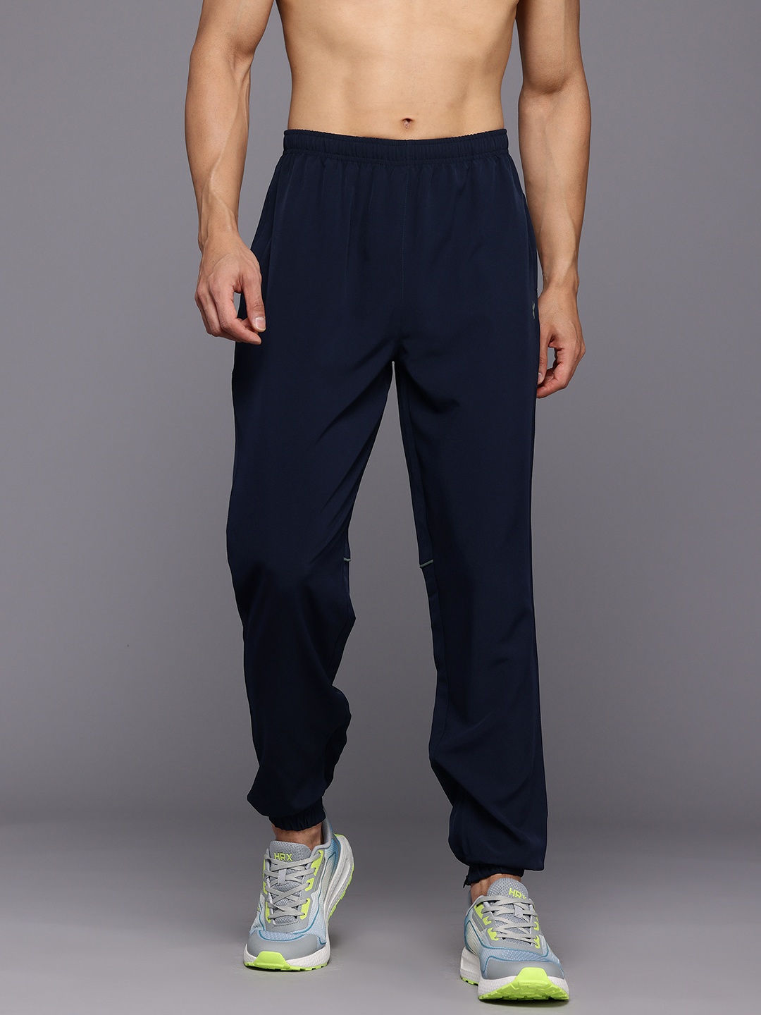 

HRX by Hrithik Roshan Men Rapid-Dry Running Joggers, Navy blue