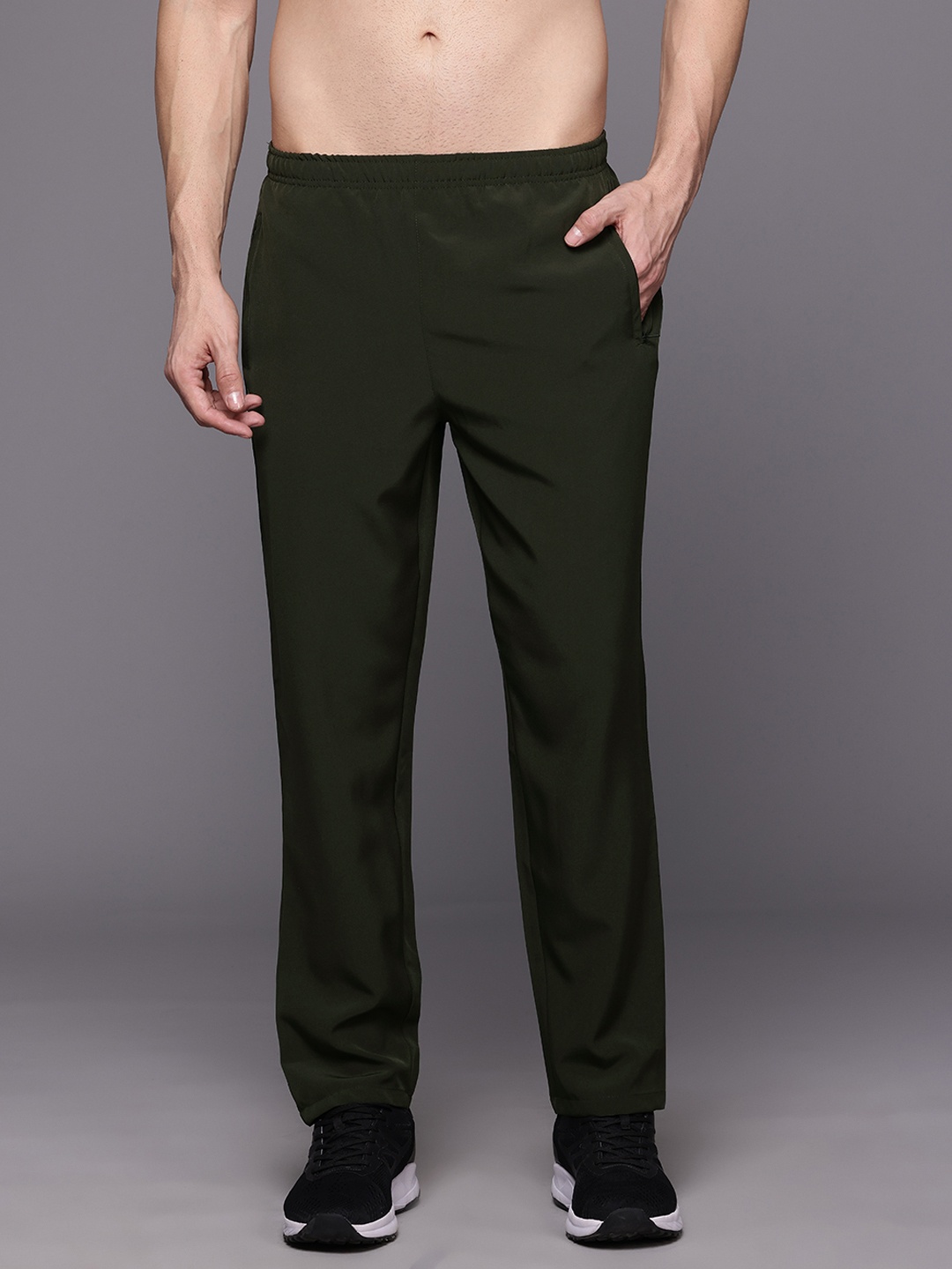 

HRX by Hrithik Roshan Men Running Track pants, Olive