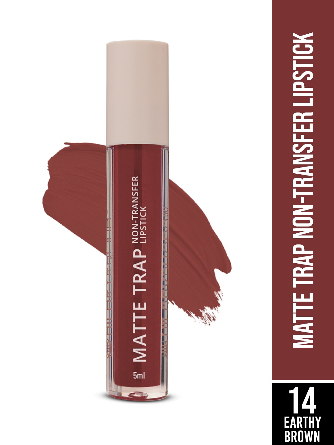 

Hilary Rhoda Matte Trap Non Transfer Waterproof Liquid Lipstick 5 ml - Earthy Brown 14