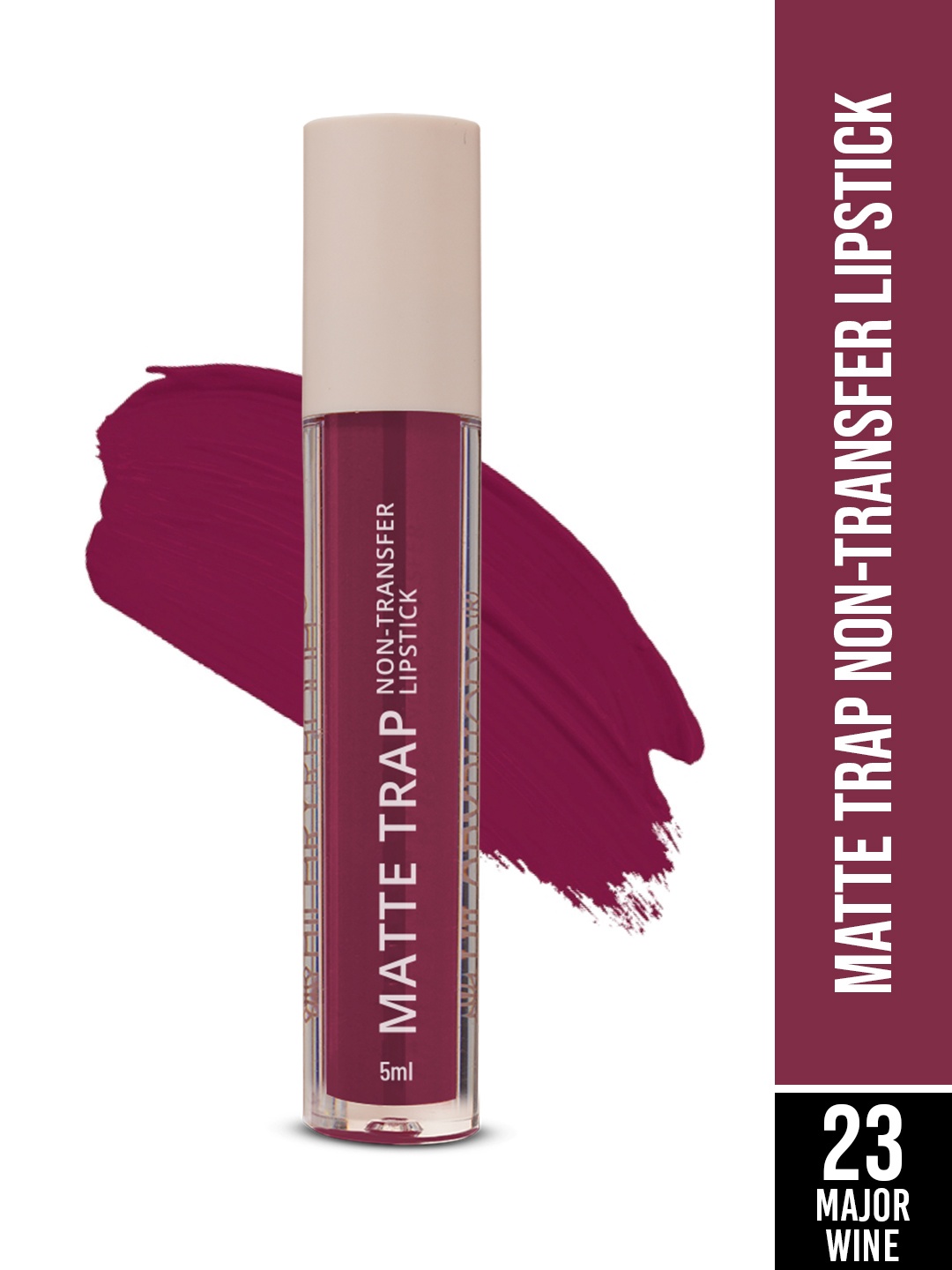 

Hilary Rhoda Matte Trap Liquid Lipstick- 5ml- Major Wine, Maroon