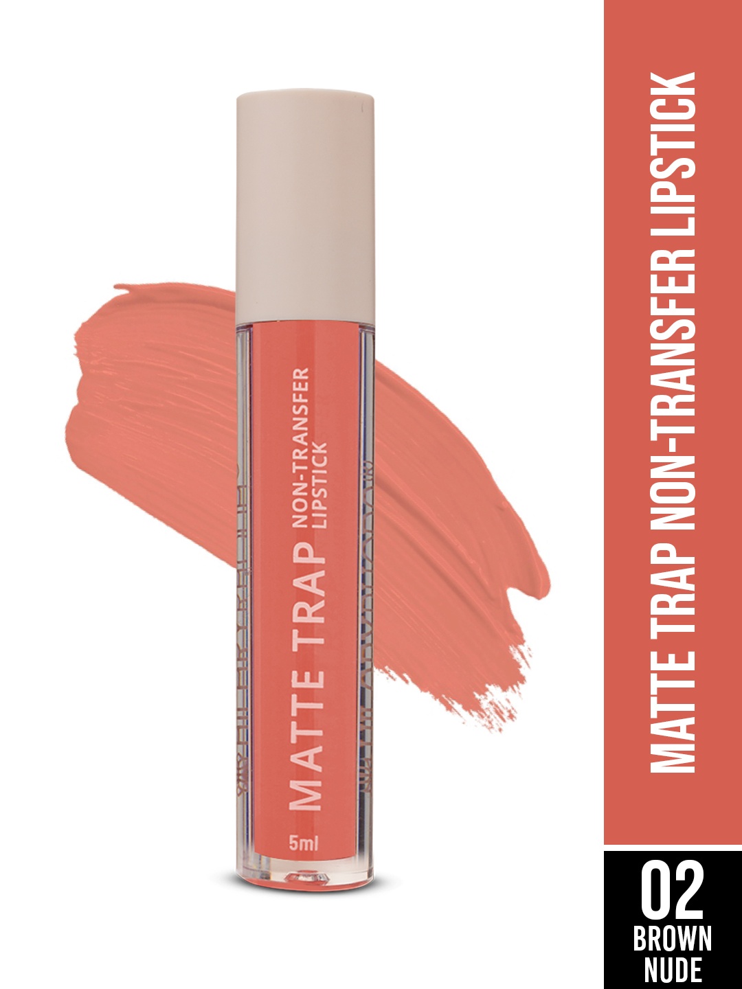 

Hilary Rhoda Matte Trap Non Transfer Waterproof Liquid Lipstick 5 ml - Brown Nude 02, Peach