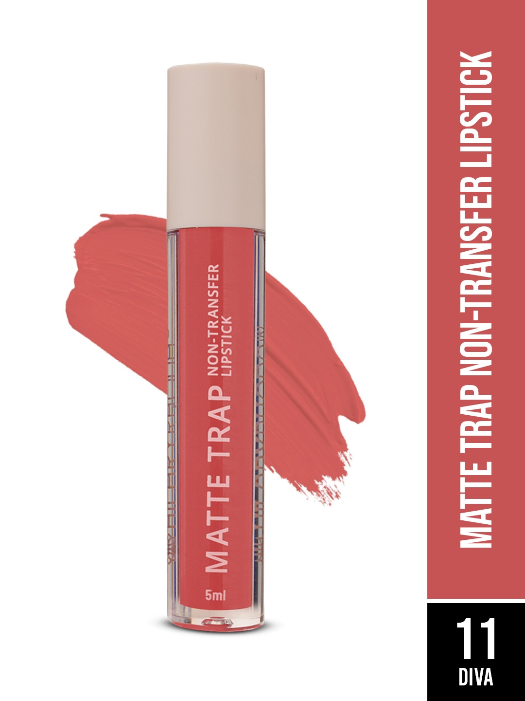 

Hilary Rhoda Matte Trap Non Transfer Waterproof Liquid Lipstick 5 ml - Self Tuber 11, Peach