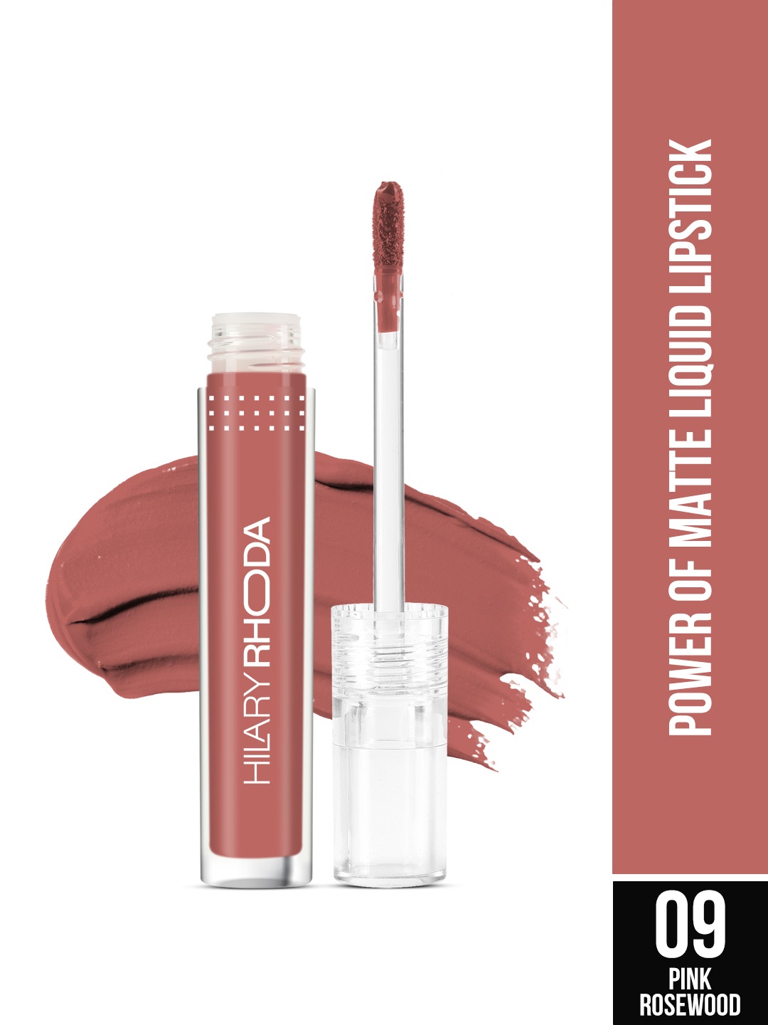 

Hilary Rhoda Smudgeproof Long Lasting Matte Liquid Lipstick 3ml - Pink Rosewood 09, Brown