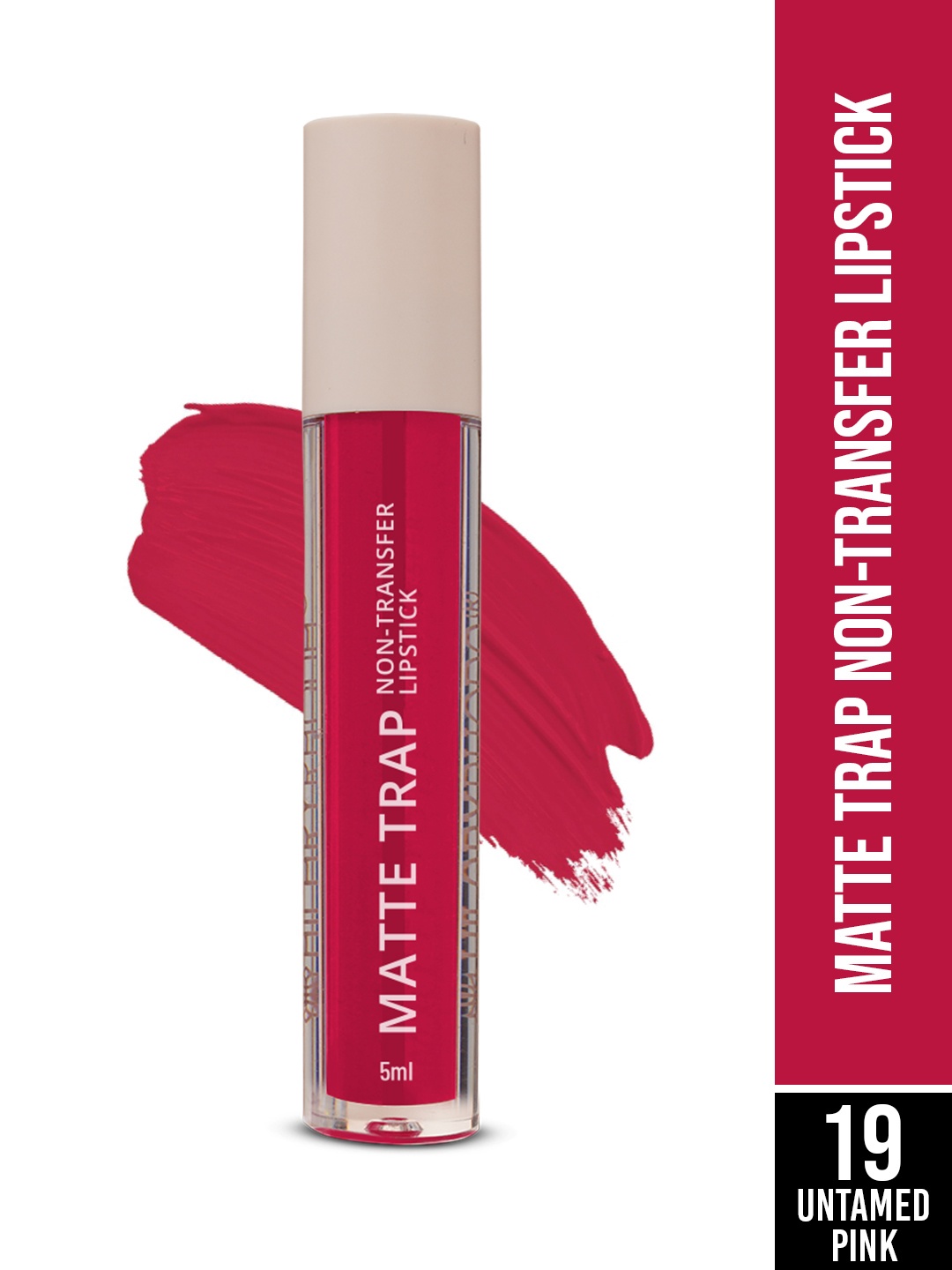 

Hilary Rhoda Matte Trap Liquid Lipstick 5ml - Untamed Pink, Red