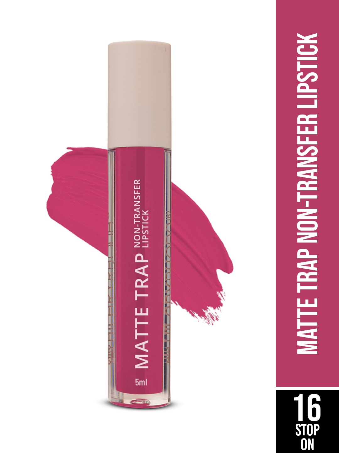 

Hilary Rhoda Matte Trap Liquid Lipstick-5ml- Stop on-16, Pink