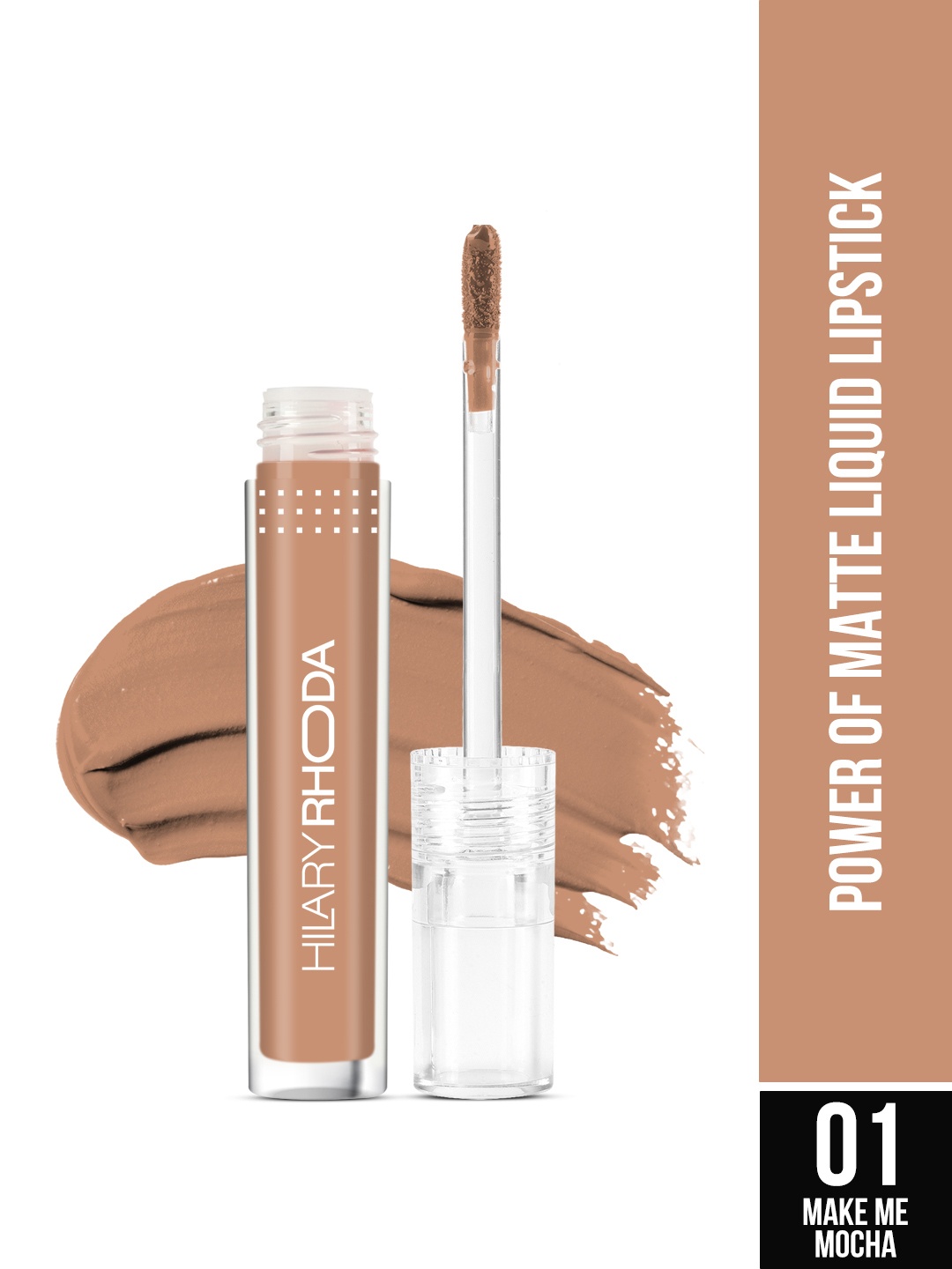 

Hilary Rhoda Power Of Matte Liquid Lipstick-3ml- Make Me Mocha, Nude