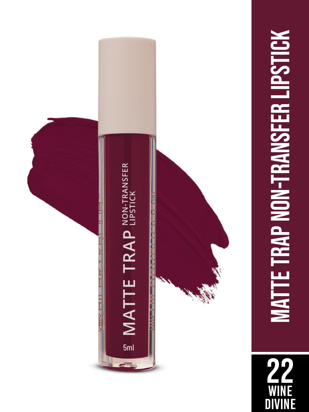 

Hilary Rhoda Matte Trap Liquid Lipstick- 5ml- Wine Divine, Maroon