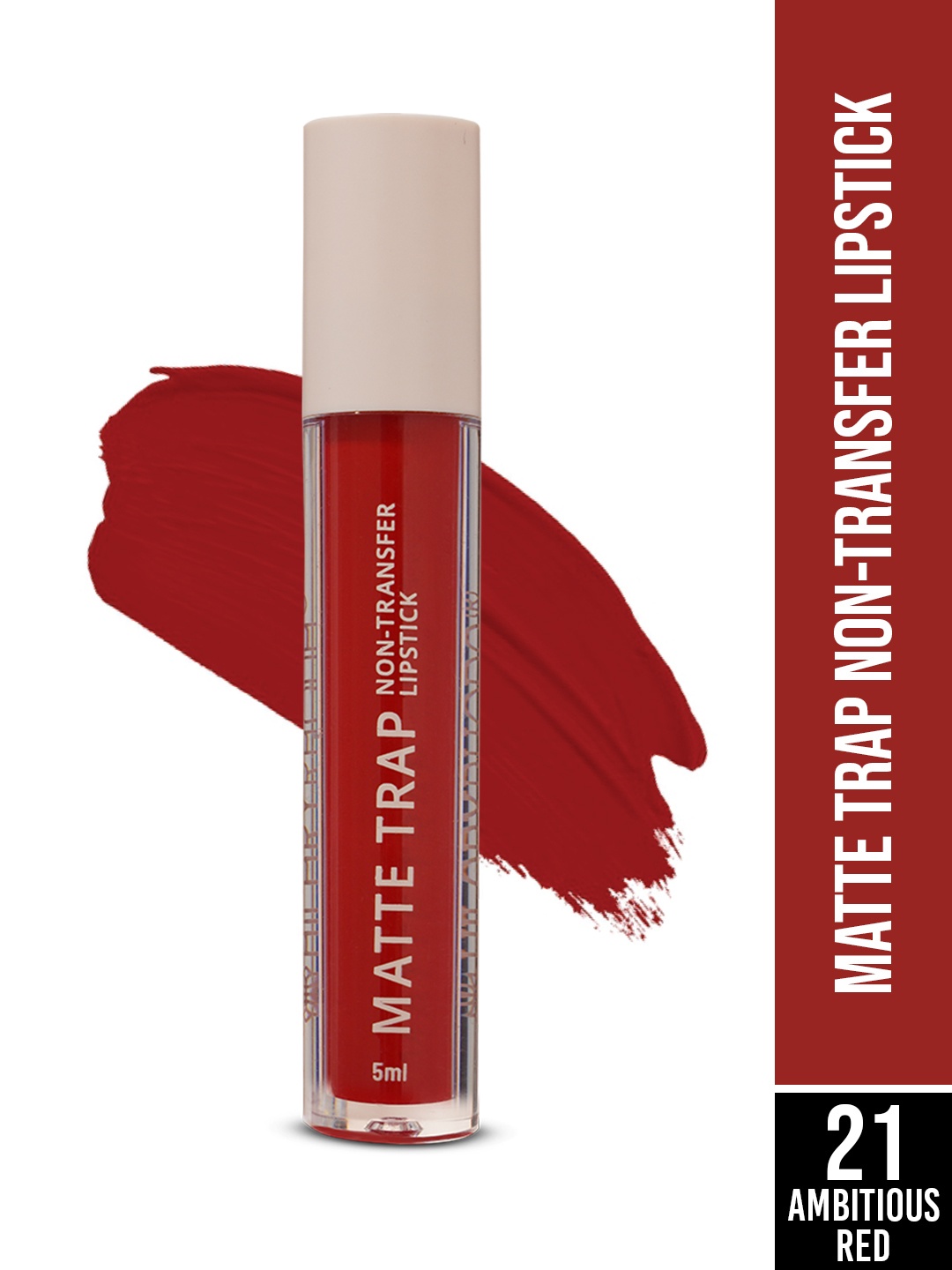 

Hilary Rhoda Matte Trap 8-Hr Long Stay Non-Transfer Liquid Lipstick 5ml - Ambitious Red 21