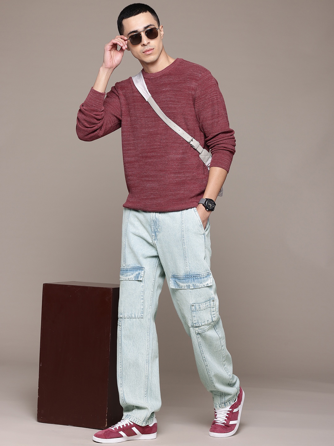 

The Roadster Lifestyle Co. Men Pure Cotton Straight Fit Jeans, Blue