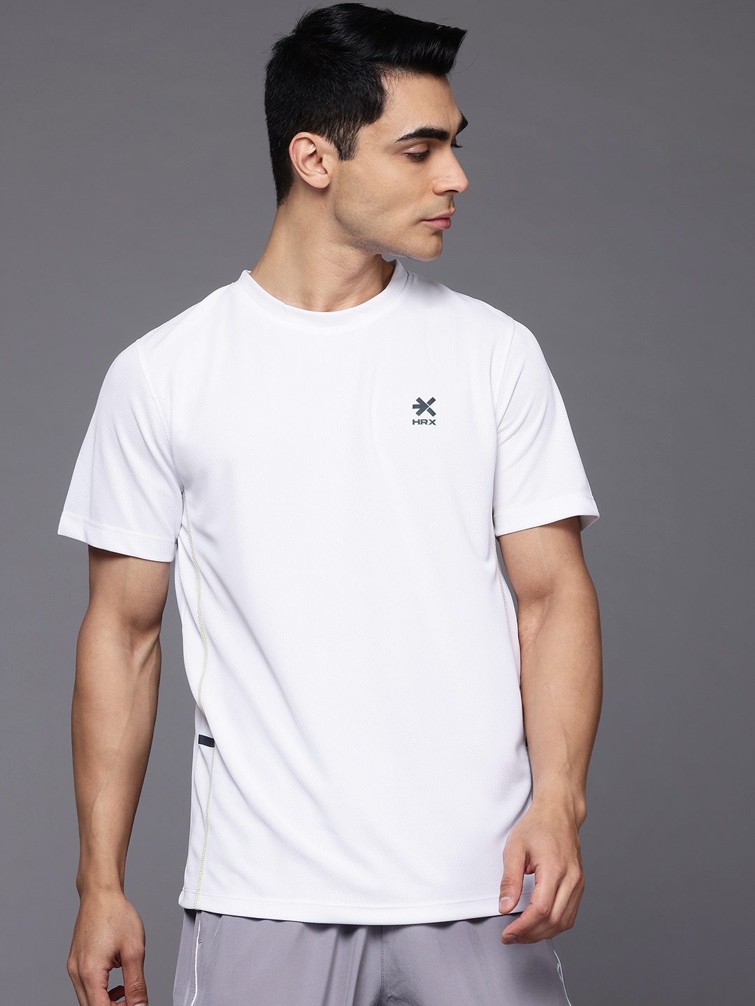 

HRX by Hrithik Roshan Men Rapid-Dry Running T-shirt, White