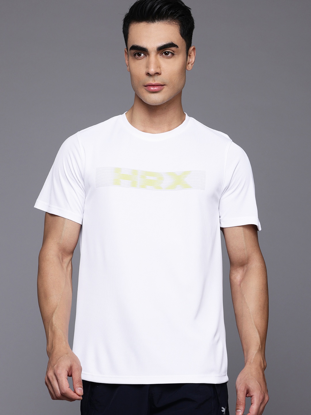 

HRX by Hrithik Roshan Men Rapid-Dry Running T-shirt, White