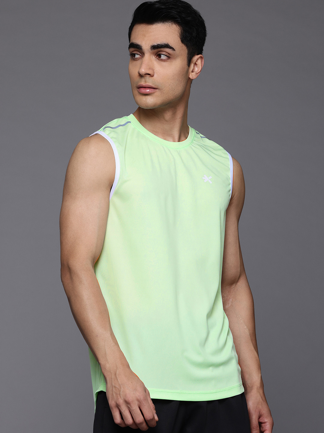 

HRX by Hrithik Roshan Rapid-Dry Ultralite Running T-shirt, Green