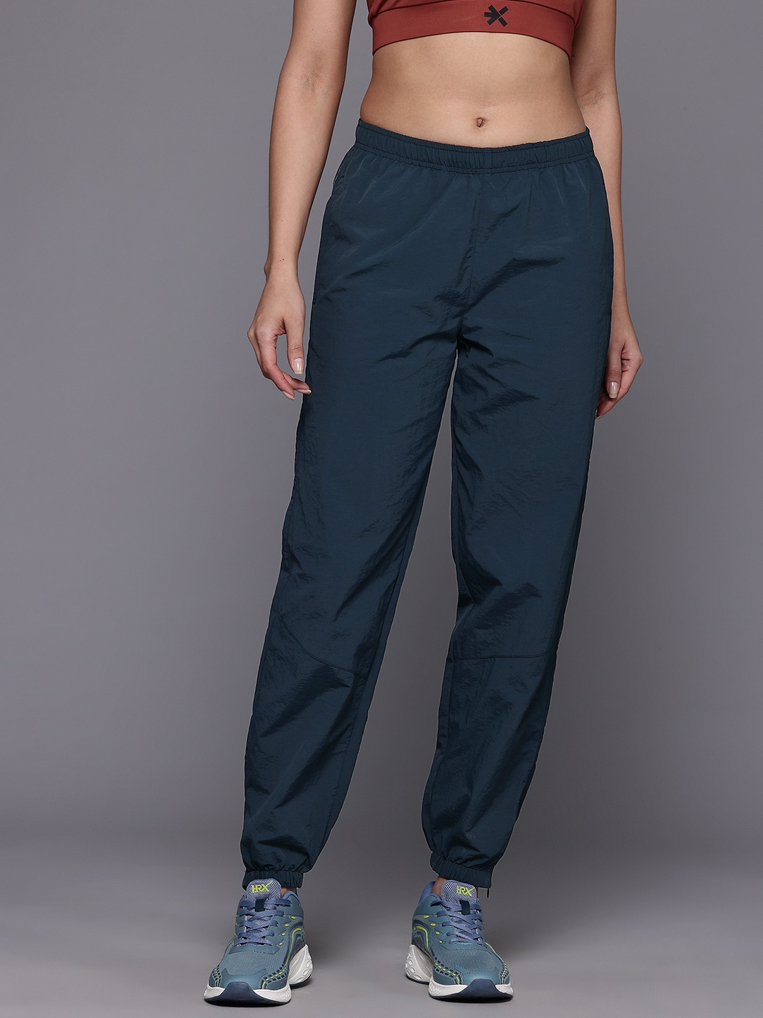 HRX by Hrithik Roshan Women Running Rapid-Dry Joggers, Navy blue