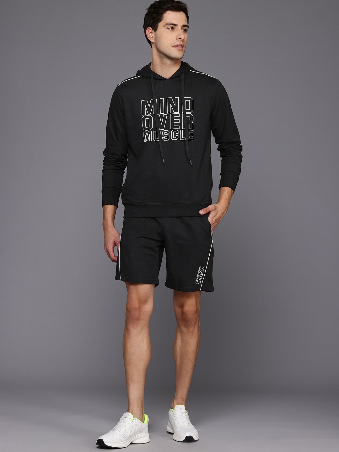 

HRX by Hrithik Roshan Printed Training Tracksuit, Black
