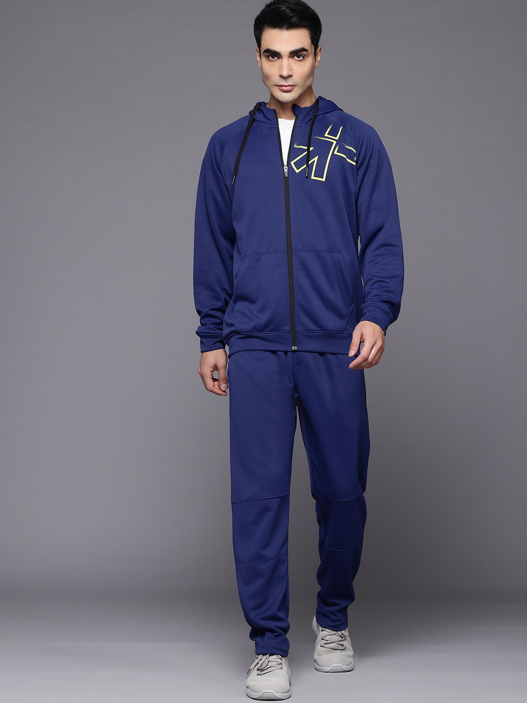 

HRX by Hrithik Roshan Rapid Dry Running Tracksuits, Navy blue