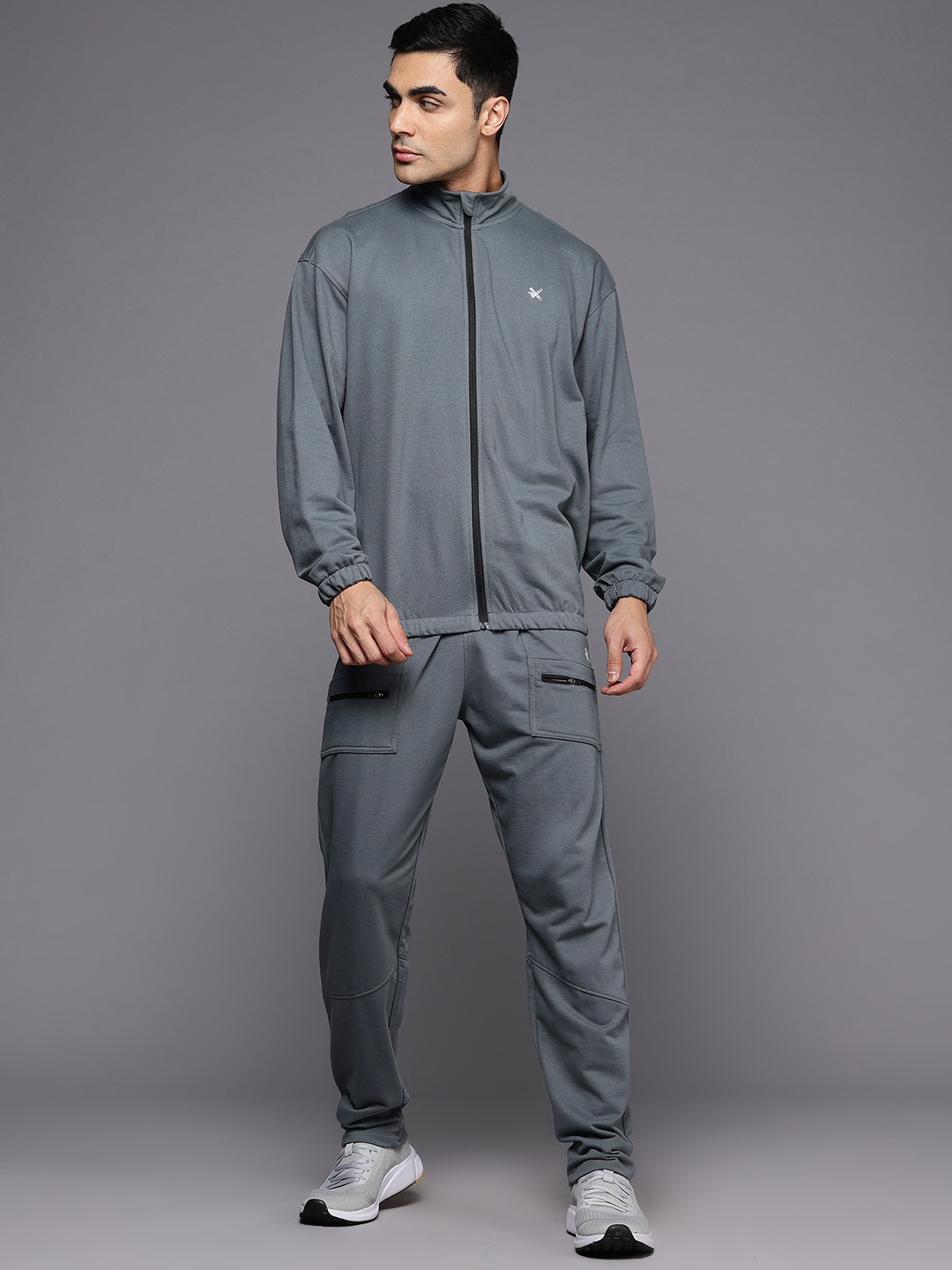 

HRX by Hrithik Roshan Men Training Tracksuits, Grey