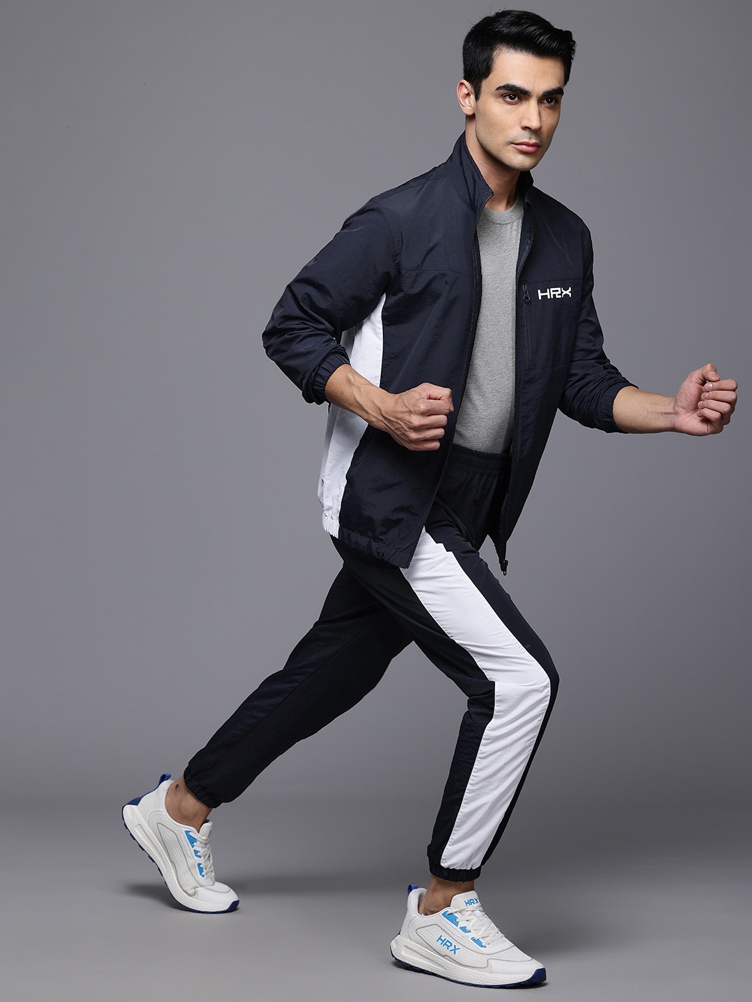 

HRX by Hrithik Roshan Rapid Dry Lifestyle Tracksuits, Navy blue