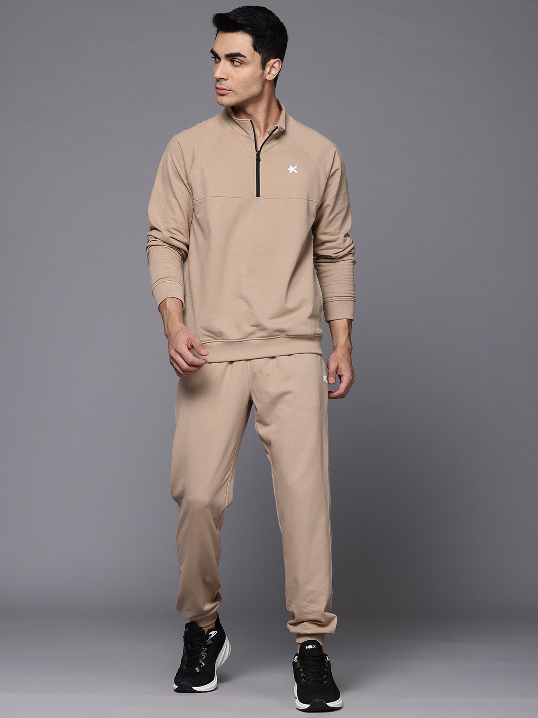 

HRX by Hrithik Roshan Men Training Track Suit, Beige