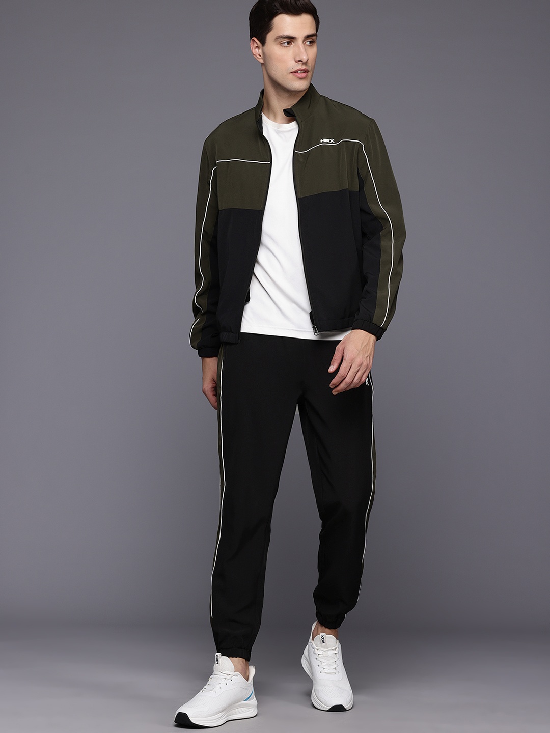 

HRX by Hrithik Roshan Men Rapid Dry Running Tracksuits, Black