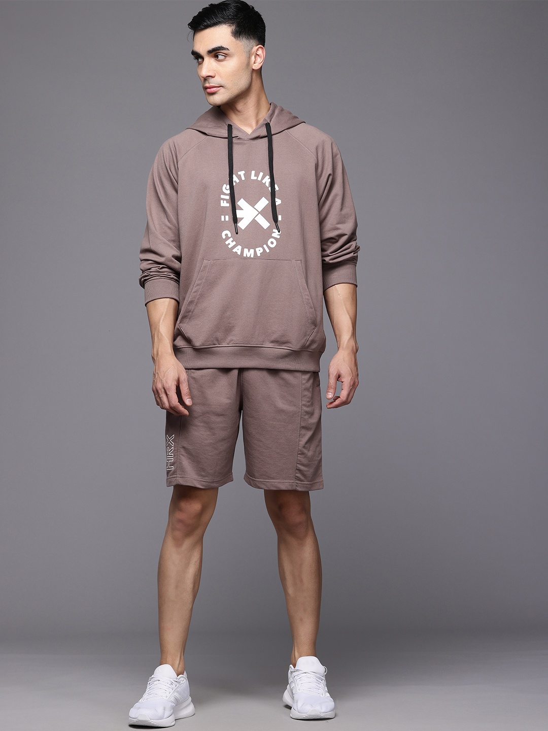 

HRX by Hrithik Roshan Printed Training Tracksuit, Brown