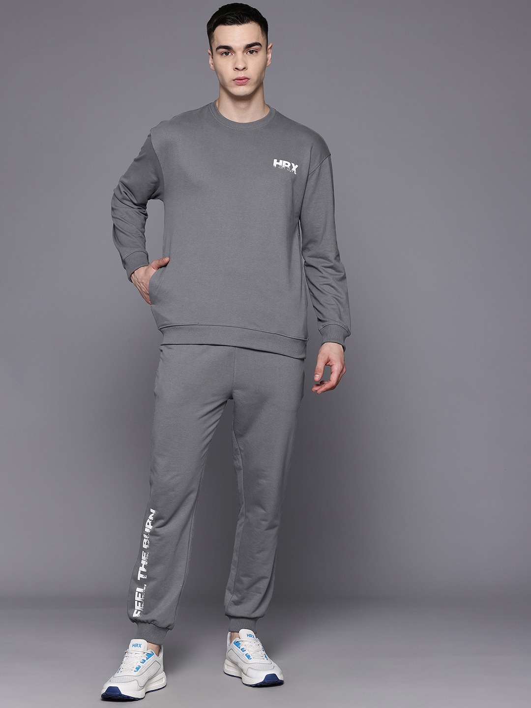 

HRX by Hrithik Roshan Training Tracksuits, Grey