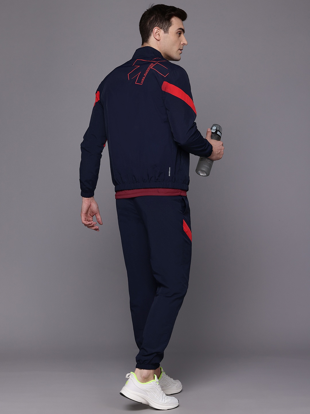 

HRX by Hrithik Roshan Printed Running Tracksuit, Navy blue