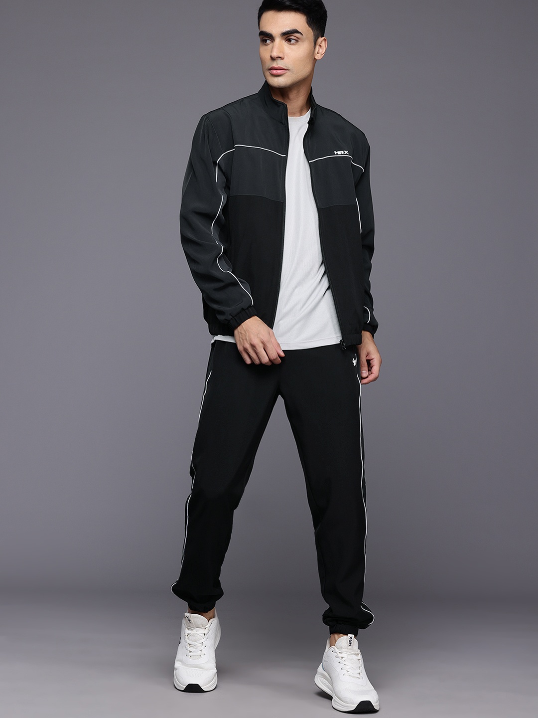 

HRX by Hrithik Roshan Men Rapid Dry Running Tracksuits, Black