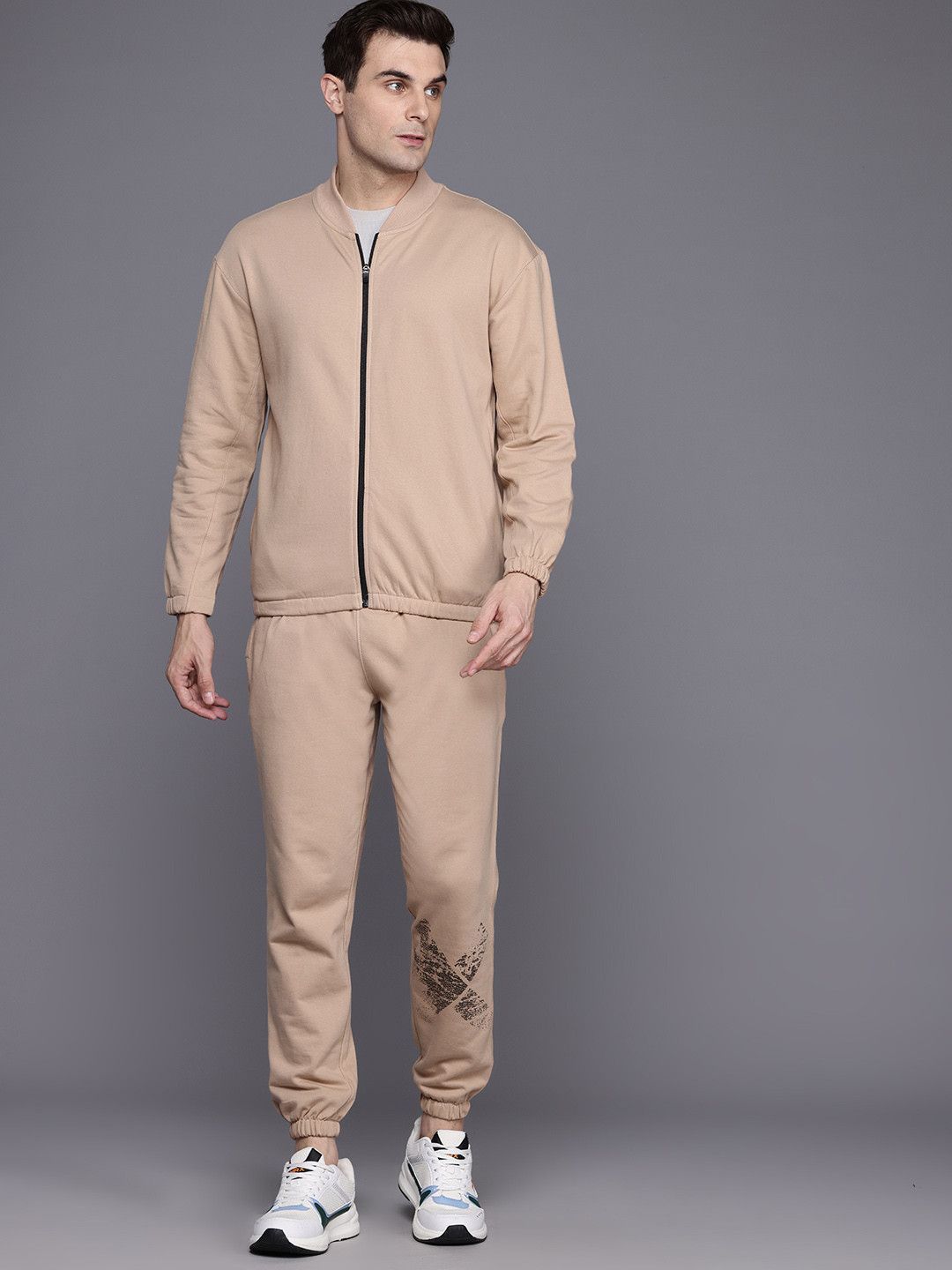 

HRX by Hrithik Roshan Training Tracksuit, Beige