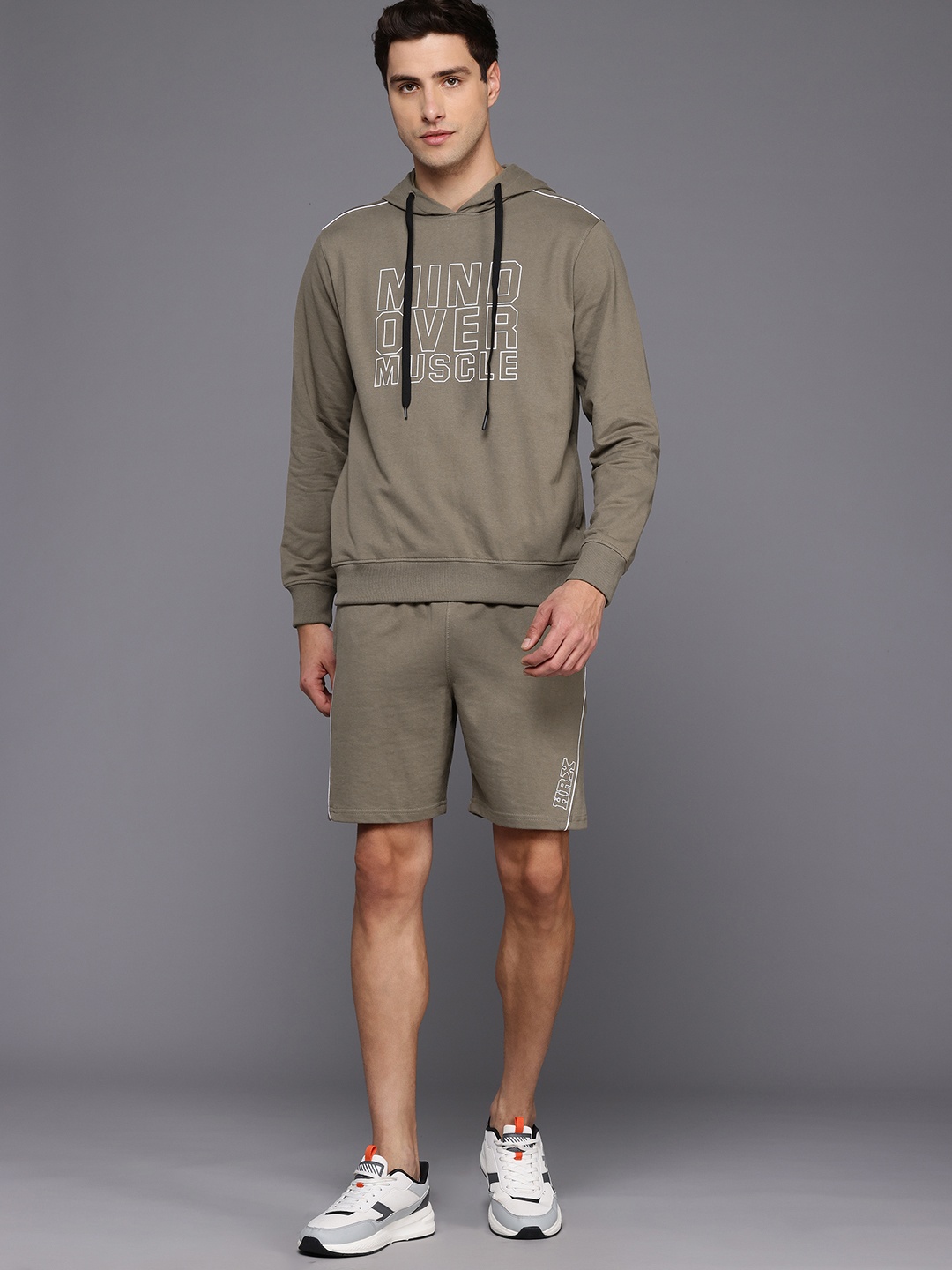 

HRX by Hrithik Roshan Printed Training Tracksuit, Olive
