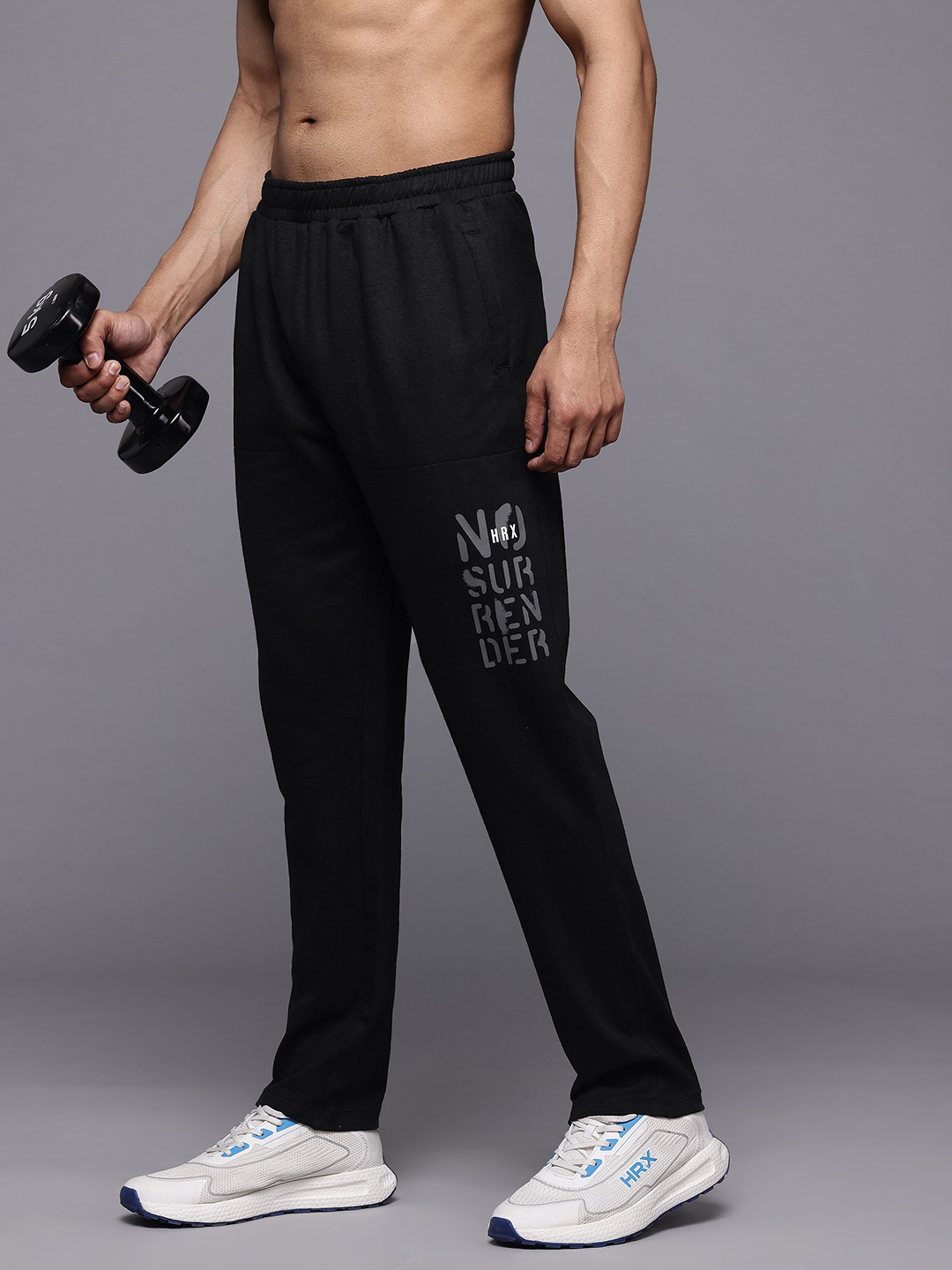 

HRX by Hrithik Roshan Men Training Track Pants, Black