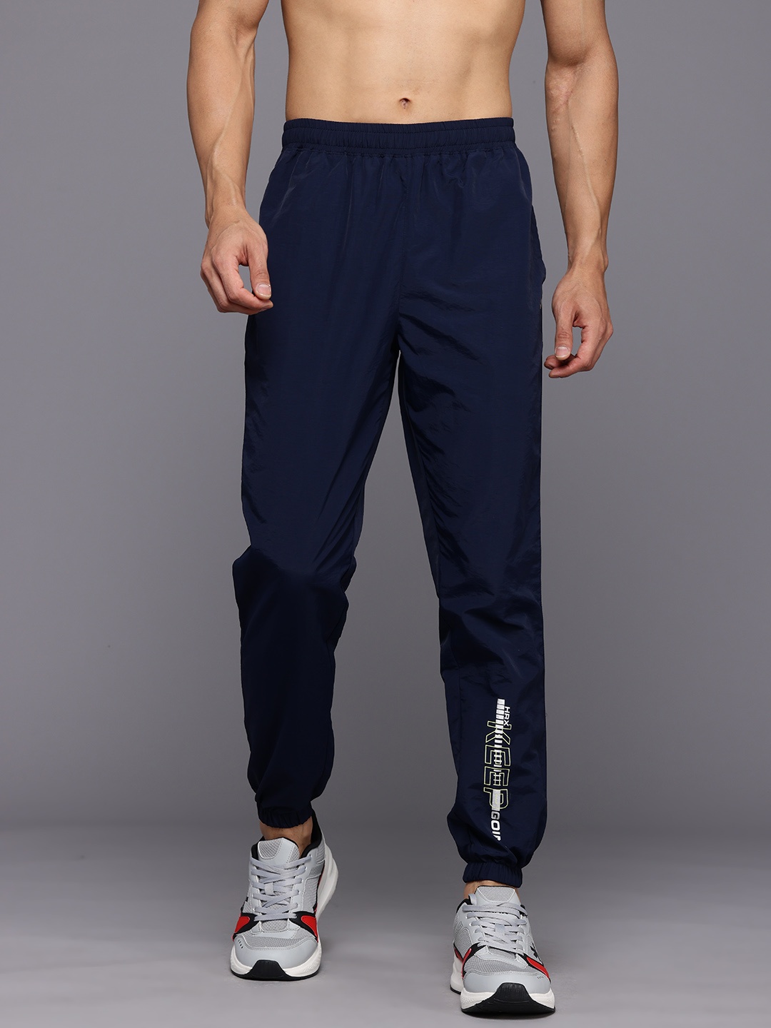 

HRX by Hrithik Roshan Men Rapid-Dry Running Joggers, Navy blue