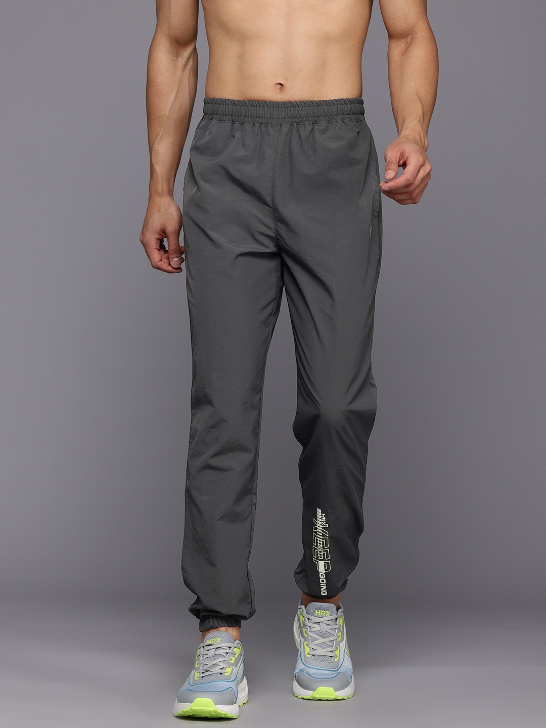 

HRX by Hrithik Roshan Men Rapid-Dry Running Joggers, Charcoal