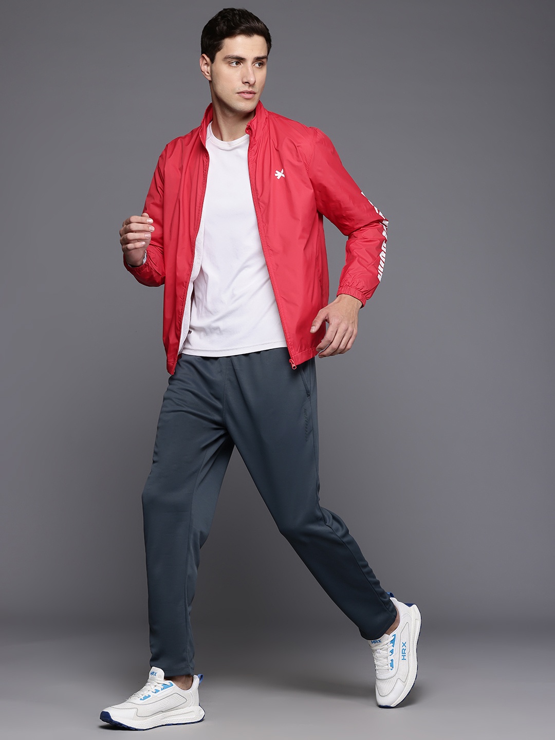

HRX by Hrithik Roshan Men Rapid-Dry Running Track Pants, Grey