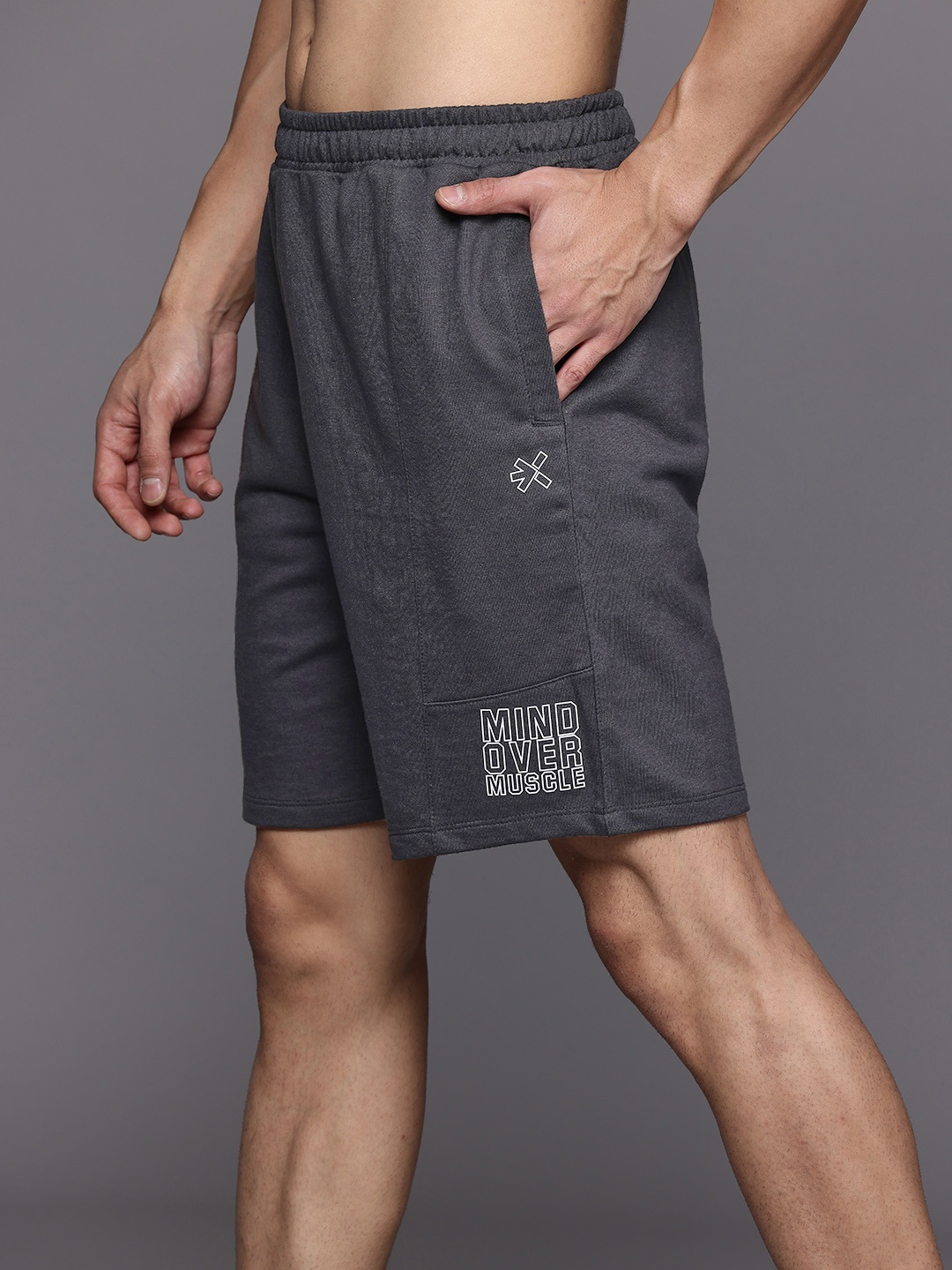 

HRX by Hrithik Roshan Men Irontribe Training Shorts, Charcoal