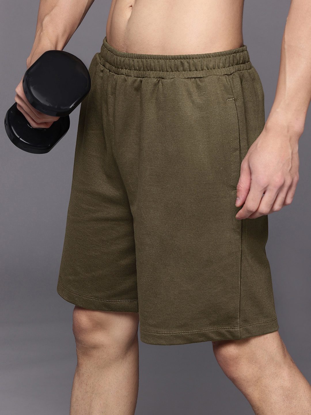 

HRX by Hrithik Roshan Men Training Shorts, Olive