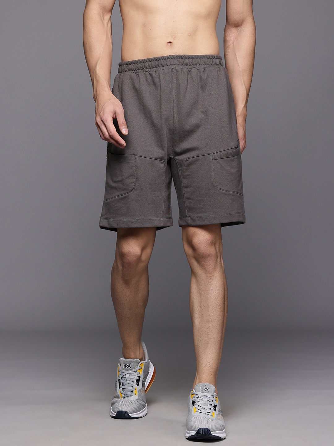 

HRX by Hrithik Roshan Men Irontribe Training Shorts, Grey