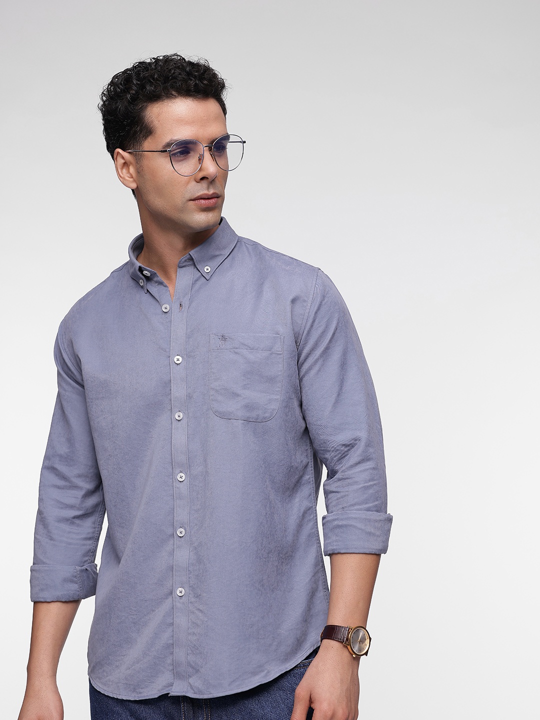 

French Connection Slim Fit Casual Shirt, Blue