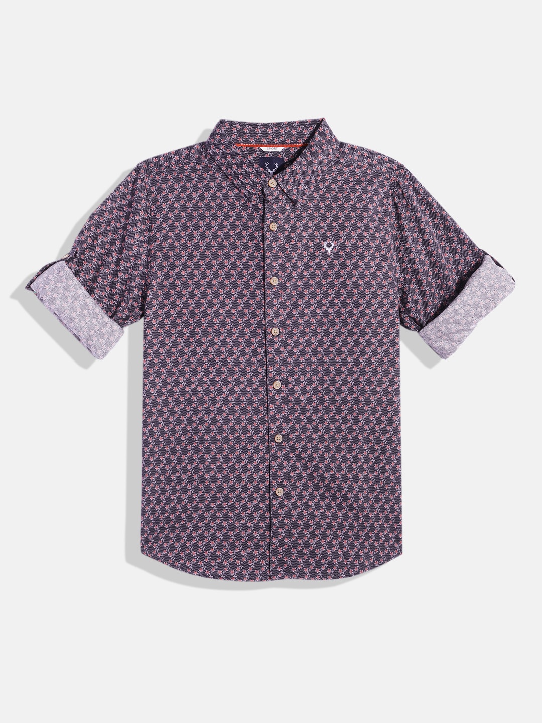 

Allen Solly Junior Boys Sport Floral Printed Casual Shirt, Grey