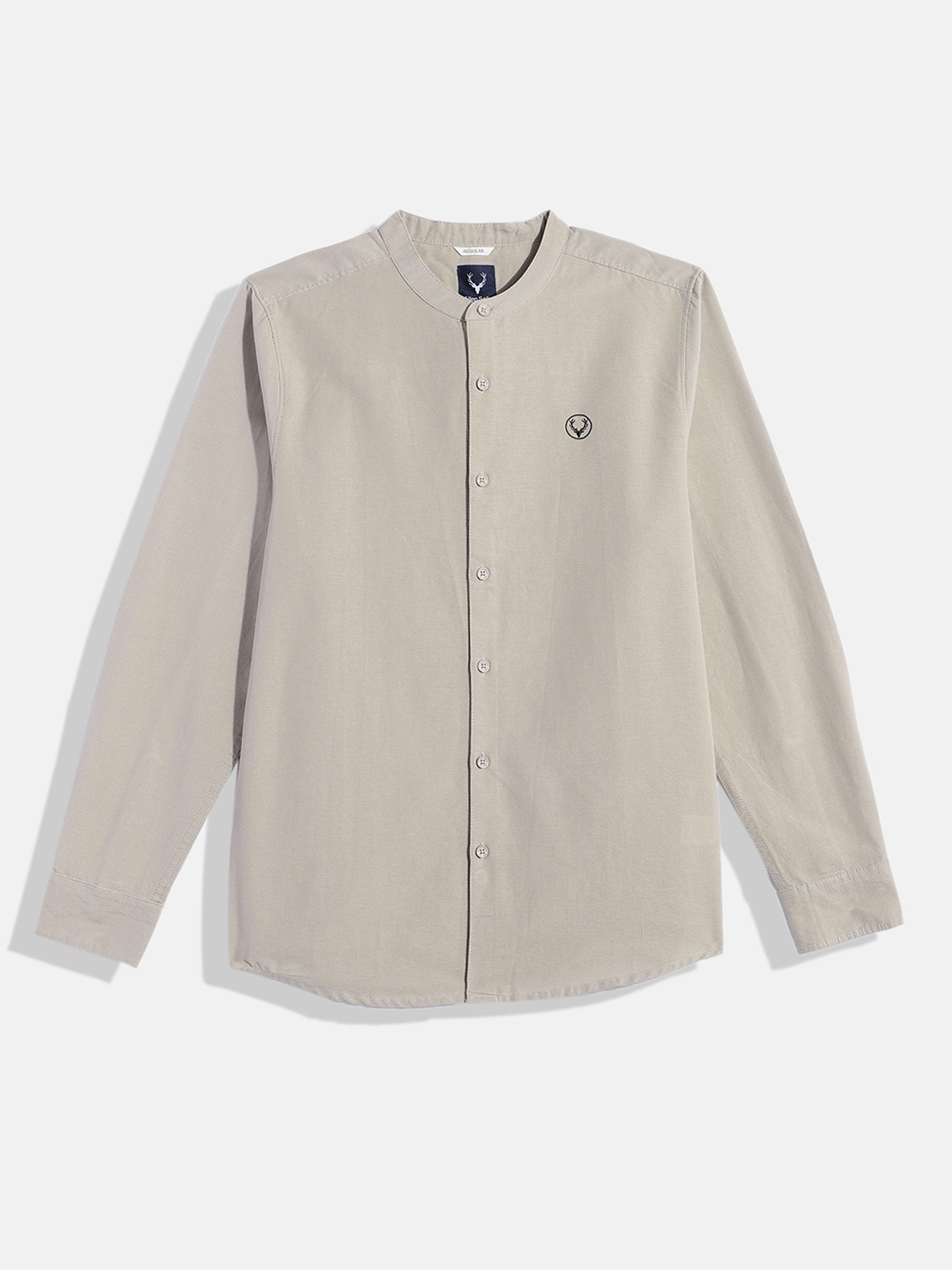 Allen Solly Junior Boys Custom Pure Cotton Casual Shirt, Grey