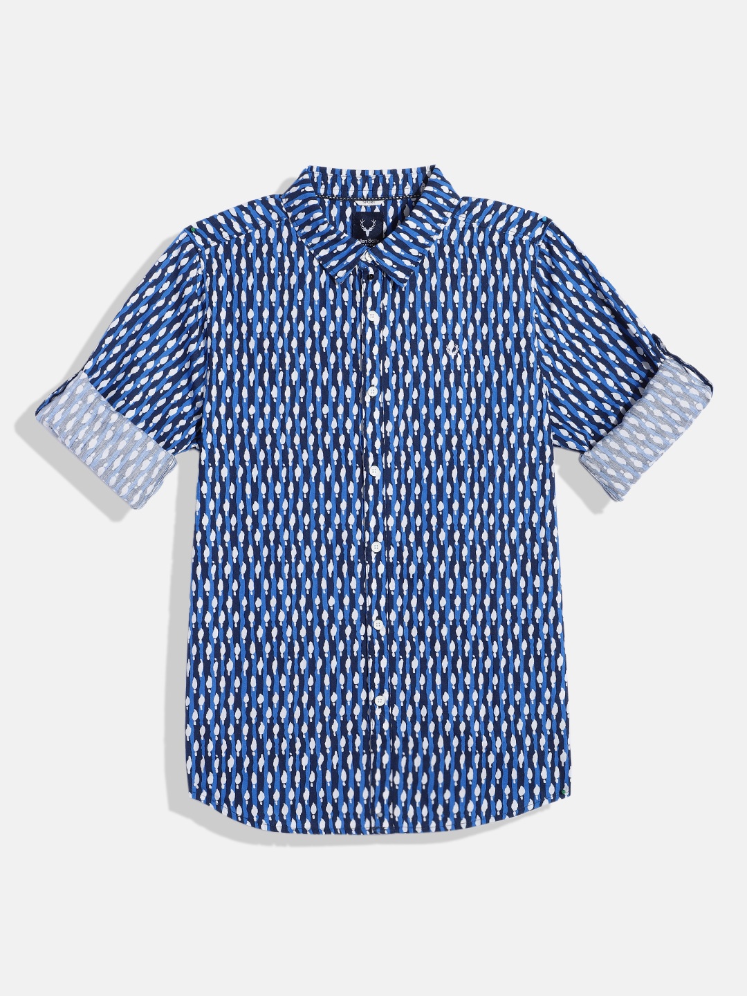 

Allen Solly Junior Boys Custom Printed Pure Cotton Casual Shirt, White