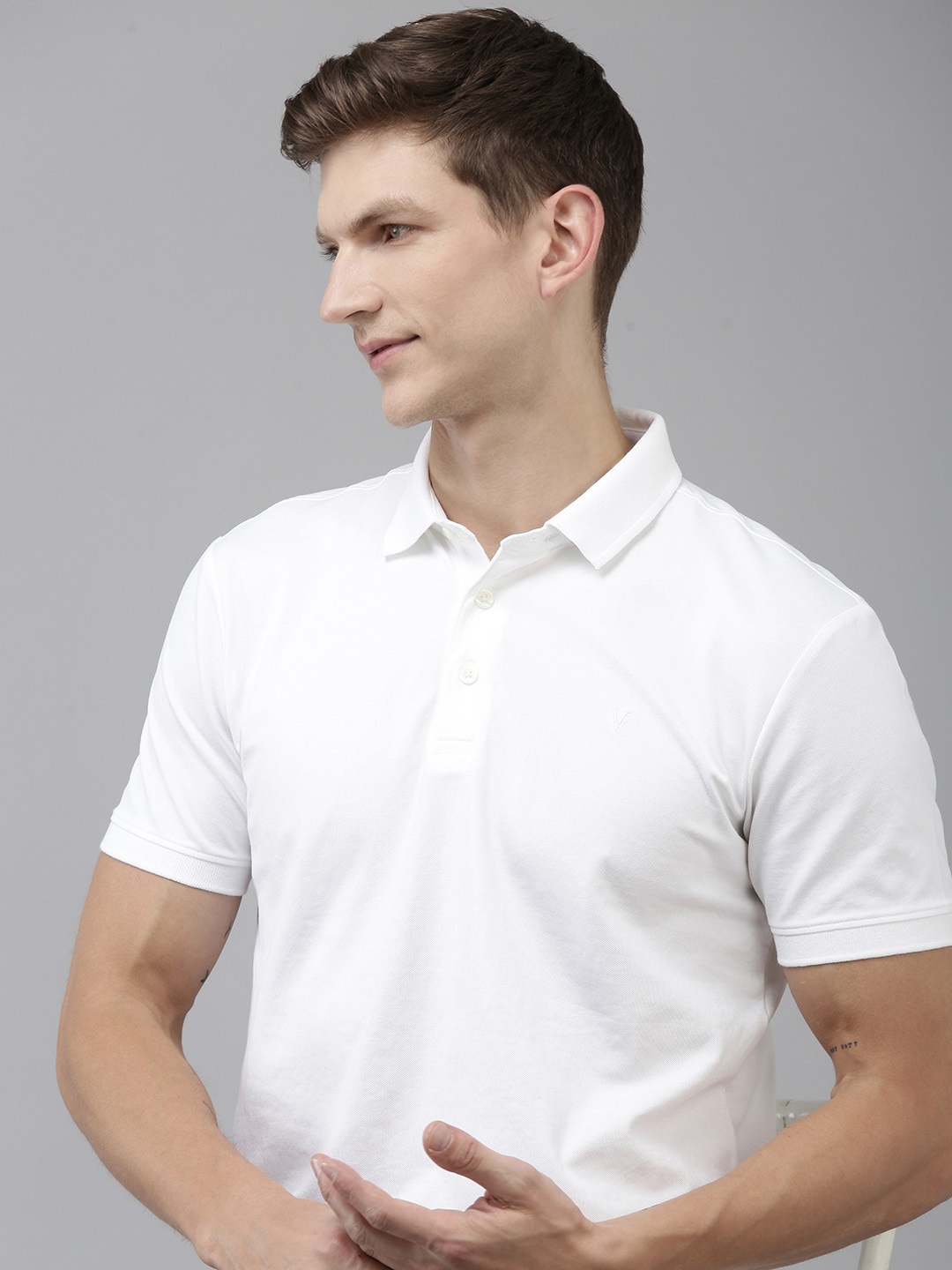 

Van Heusen Polo Collar Casual T-shirt, White