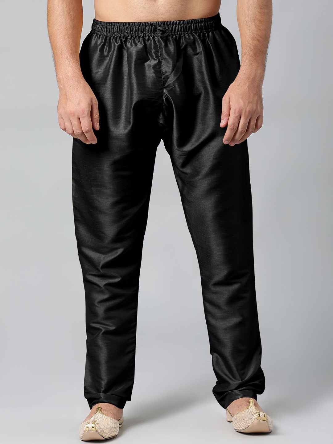 

TheEthnic.Co Men Mid Rise Pyjamas, Black