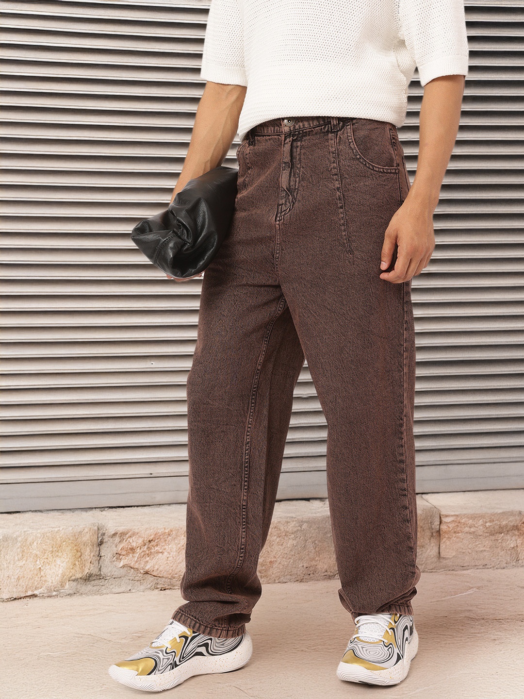 

Kook N Keech Men Elevated Denim Jeans, Brown