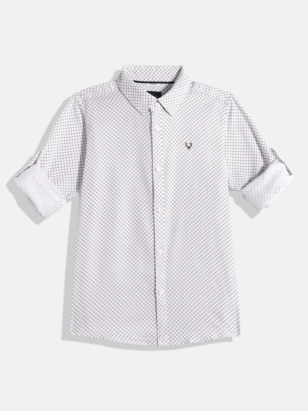 

Allen Solly Junior Boys Custom Printed Casual Shirt, White