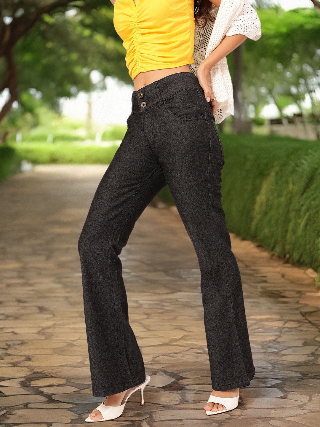 

DressBerry Women Effortless Chic Jeans, Black