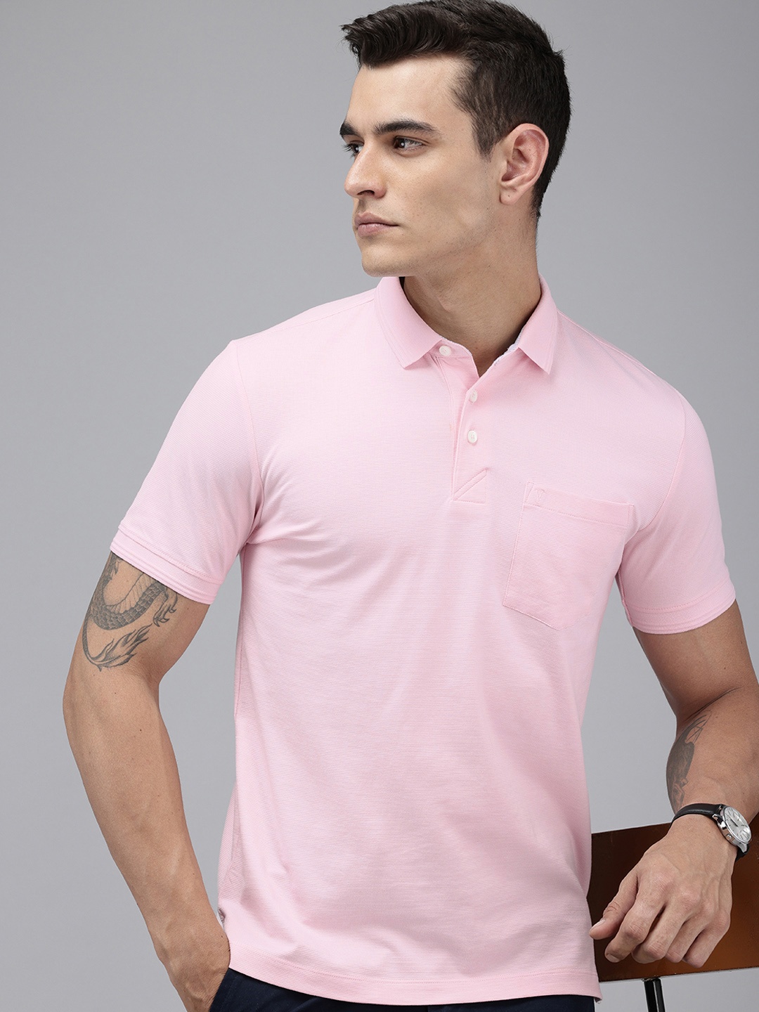 

Van Heusen Sport Slim Fit Polo Collar T-shirt, Pink